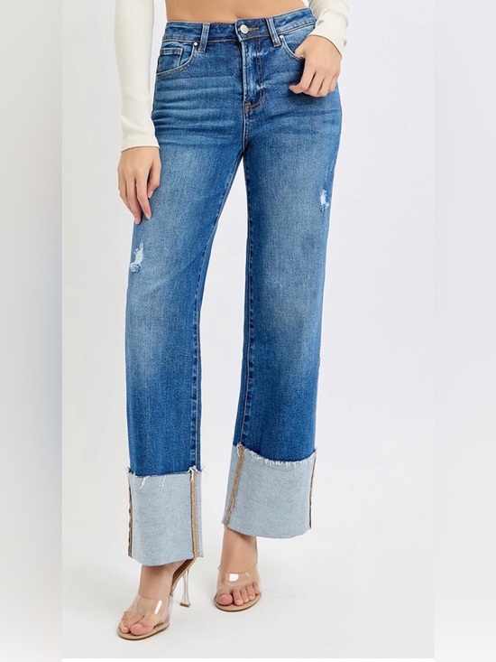 Risen Jeans Denim - Risen High Rise Cuffed Jeans size 15/32 NWT
